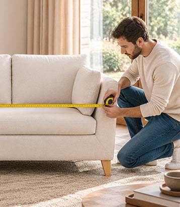 Cream sofa