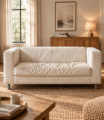 Custom sofa cover fitting