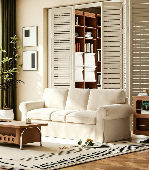 IKEA EKTORP sofa with a fresh cover