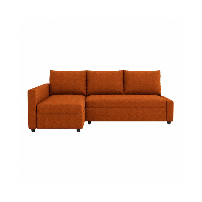 FRIHETEN Sofa Bed with Left Chaise Cover-Microfiber Terra mauve