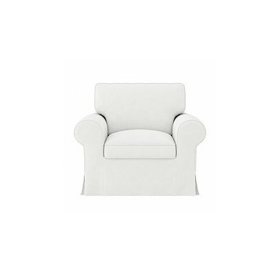 UPPLAND Armchair Cover-Canvas Ivory