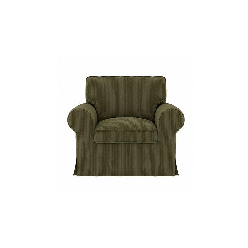 EKTORP chair Cover-Corduroy Olive