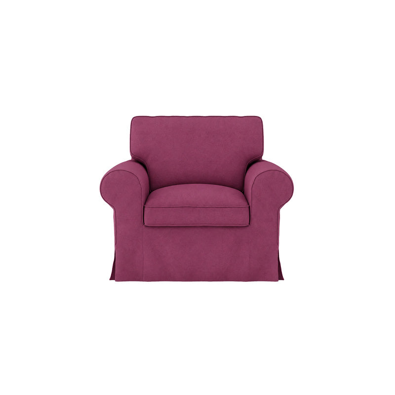 UPPLAND Funda de sillón - Microfibra azul marino