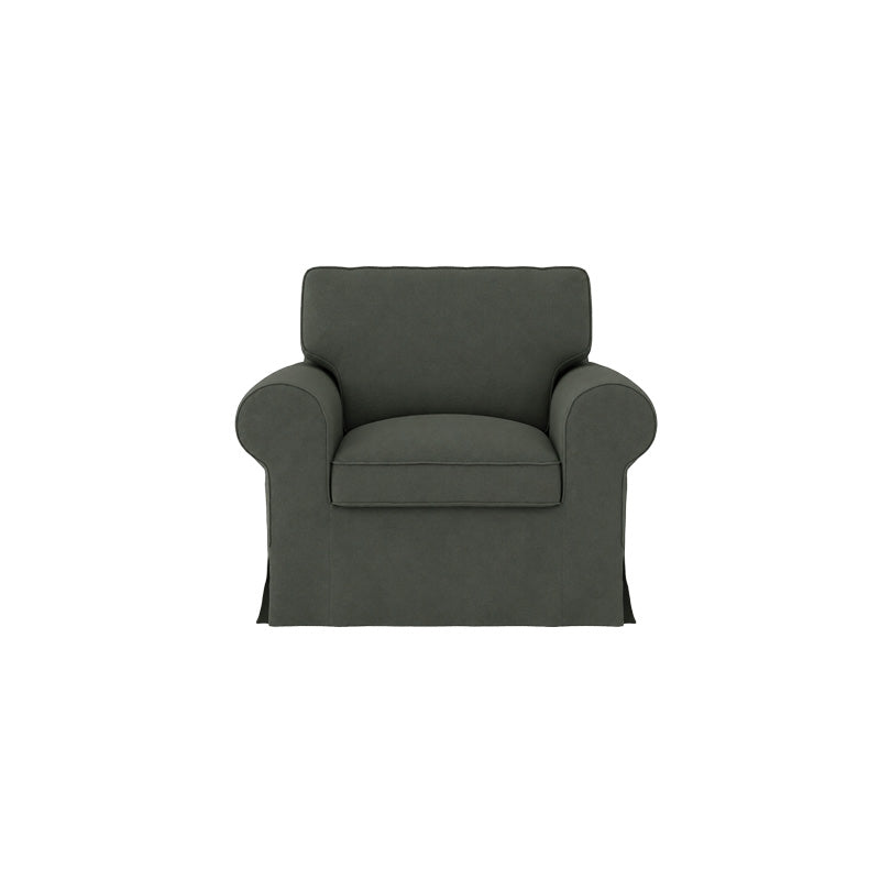 UPPLAND Armchair Cover-Canvas Charcoal