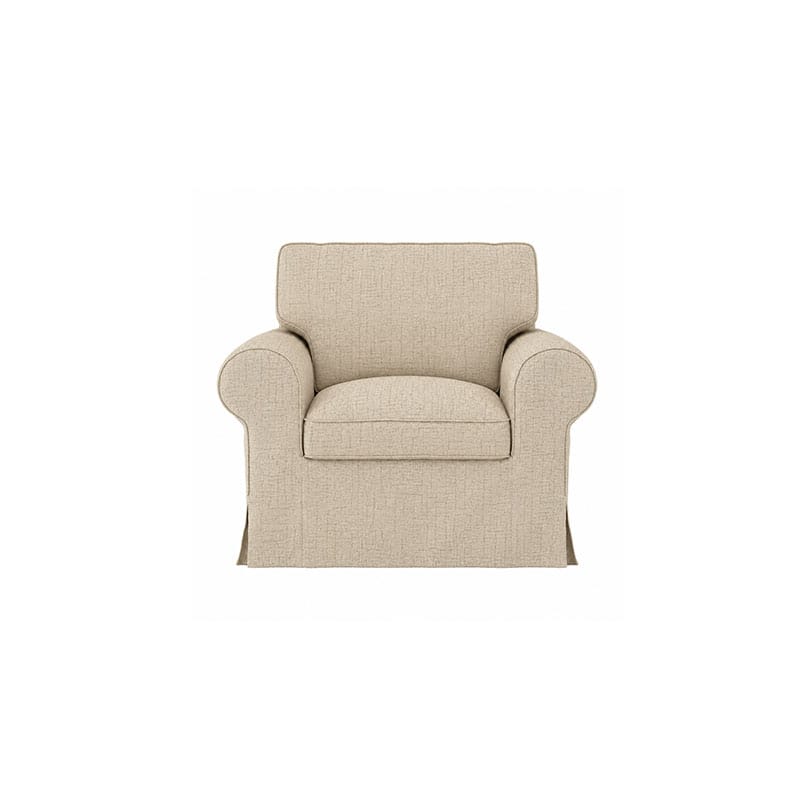 EKTORP chair Cover-Patterned Weave  Cream