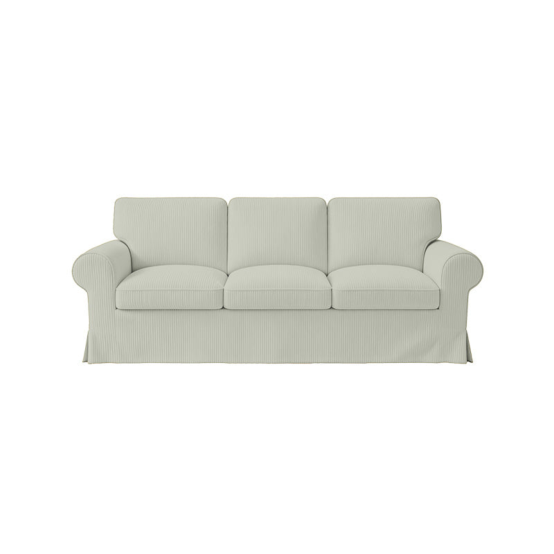 UPPLAND 3-Seat Sofa Cover-Corduroy Silver White