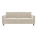 Velvet sofa cover, fits the Karlstad three-seater sofa