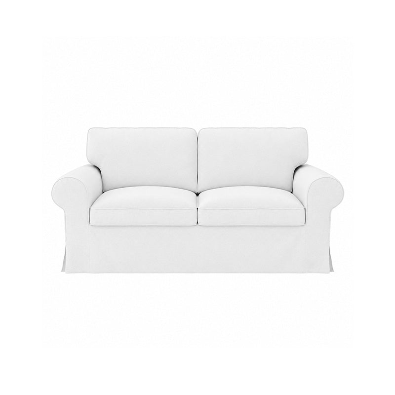 EKTORP Loveseat Cover-Canvas Pure white
