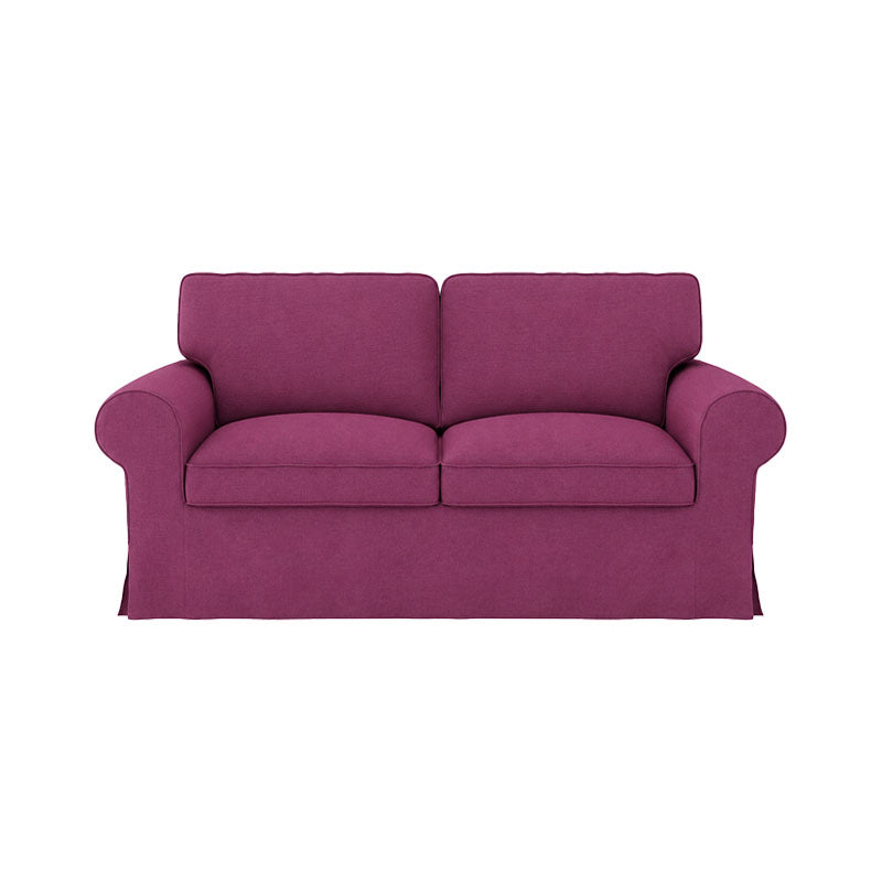 EKTORP Loveseat Cover-Canvas Berry plum