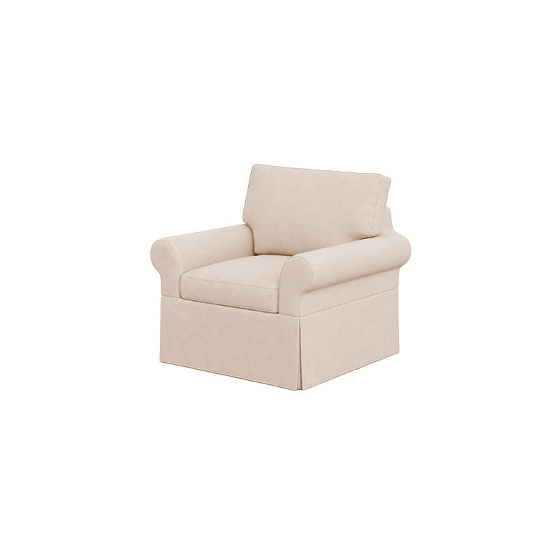 POTTERY BARN Basic Chair Cover-Microfiber Camel