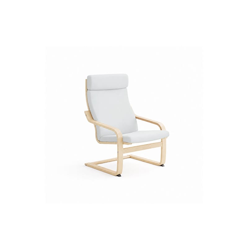POANG armchair cover 1-Canvas Ivory