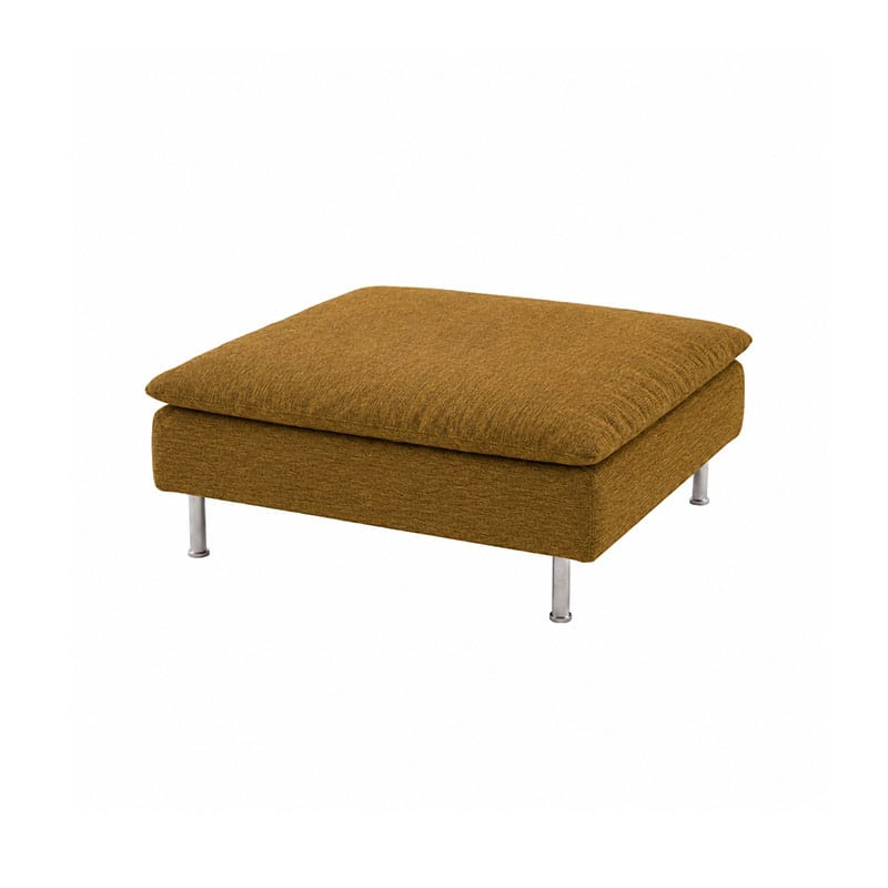 SODERHAMN Footstool Cover-Patterned Weave  Antique Gold