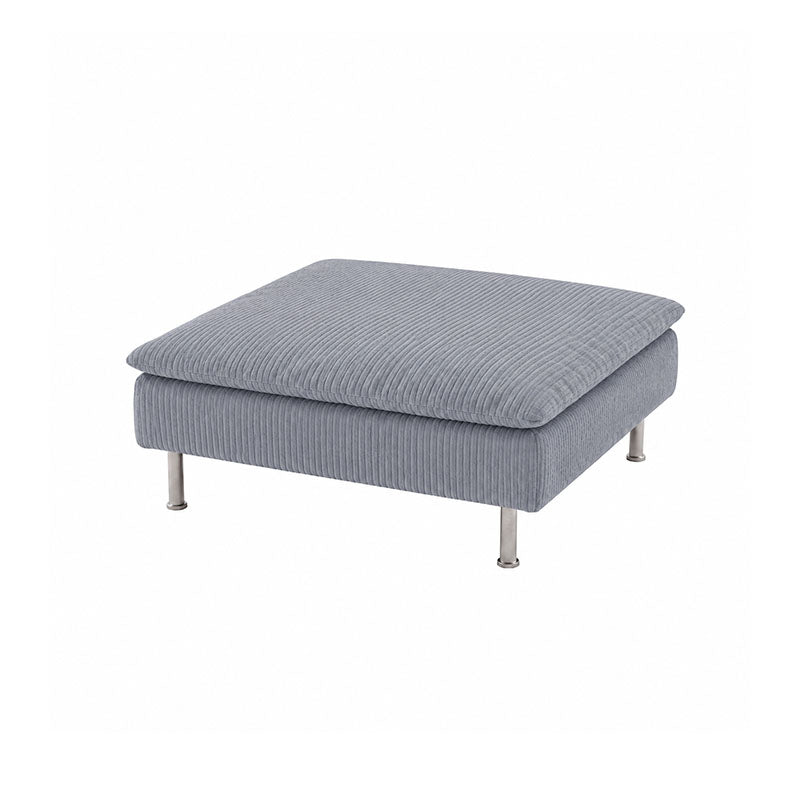 SODERHAMN Footstool Cover-Corduroy Gray