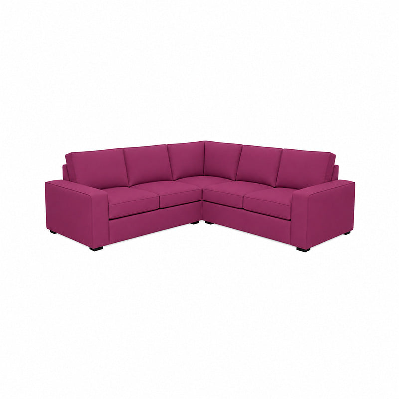 KIVIK 4-Seat Corner Sofa Cover-Canvas Berry plum