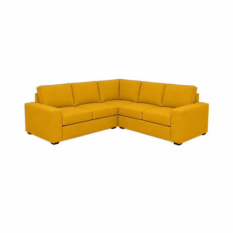 KIVIK 4-Seat Corner Sofa Cover-Corduroy Mustard