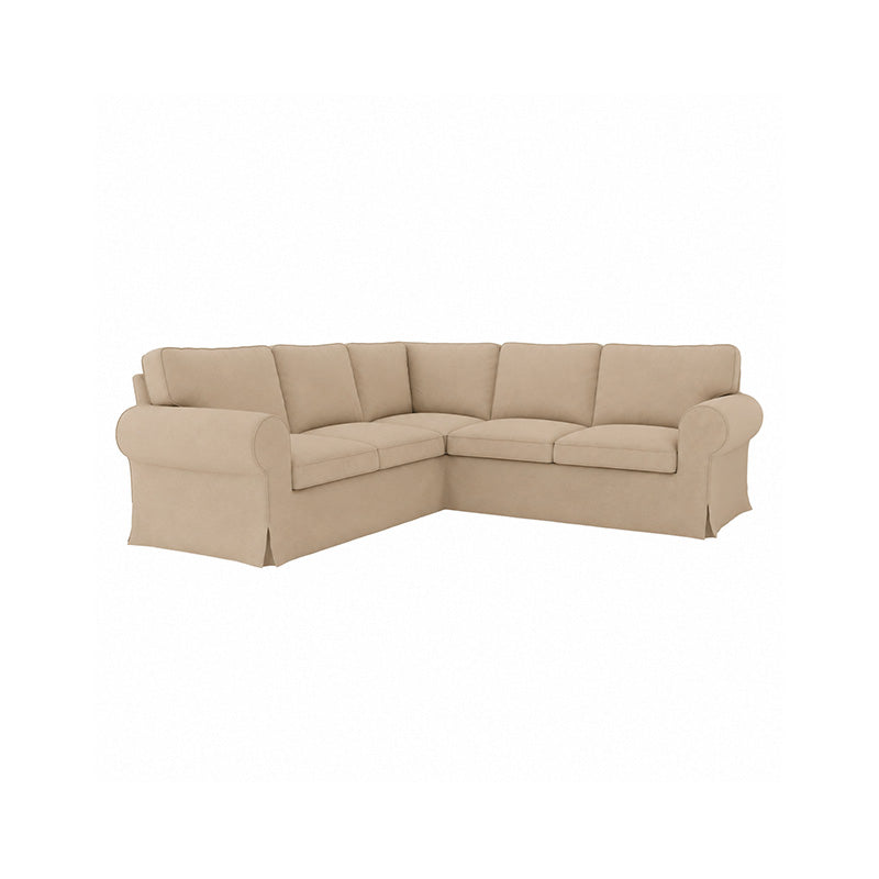 UPPLAND 4-Seater Corner Sofa Cover-Canvas Oatmeal