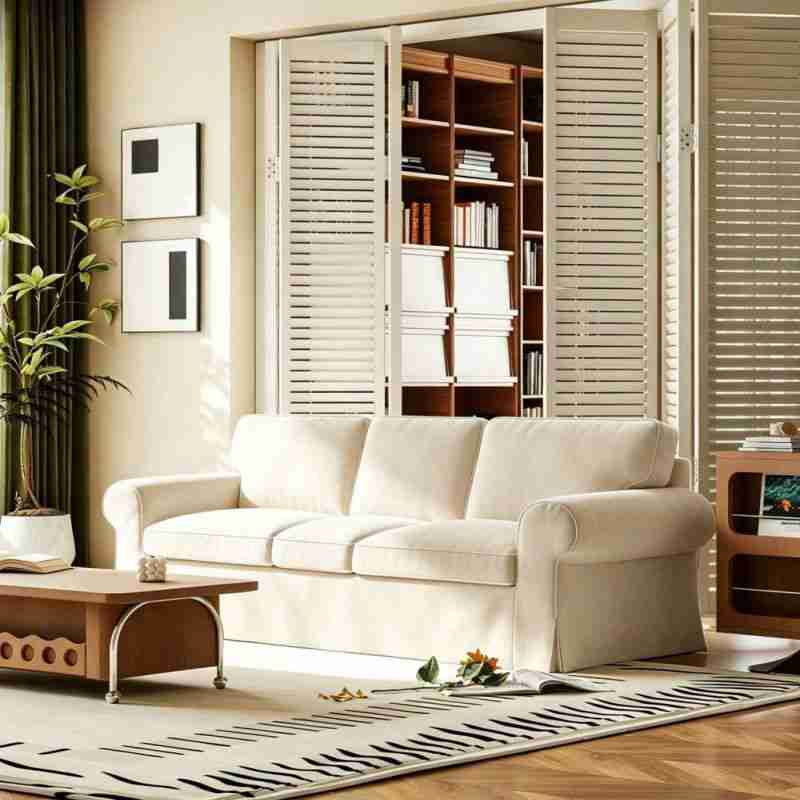 EKTORP 3-Seater Sofa Cover-Velvet Beige