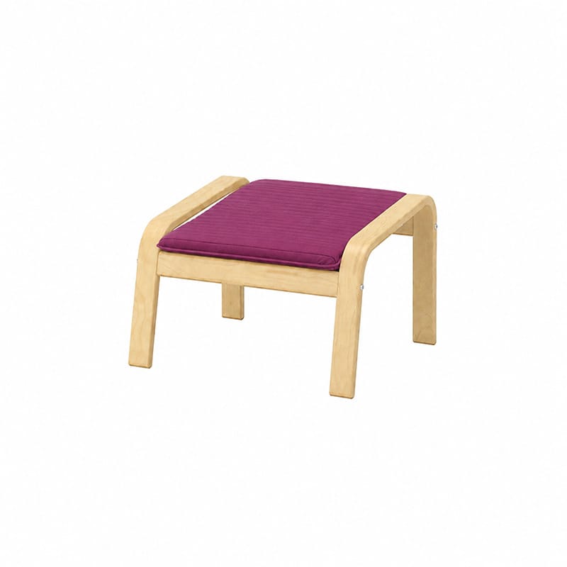 POANG Footstool Cover 2-Canvas Berry plum