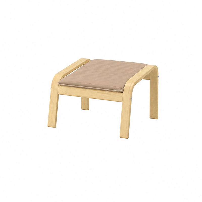 POANG Footstool Cover 2-Canvas Oatmeal