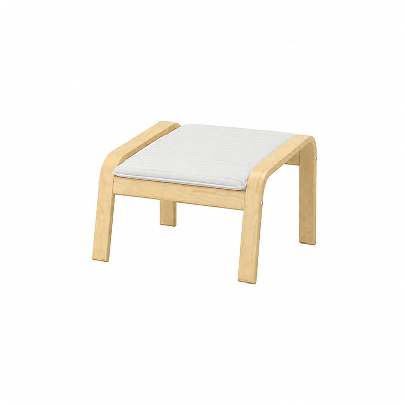 POANG Footstool Cover 2-Canvas Ivory