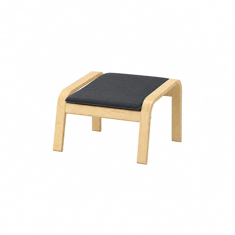 POANG Footstool Cover 2-Corduroy Ash Gray