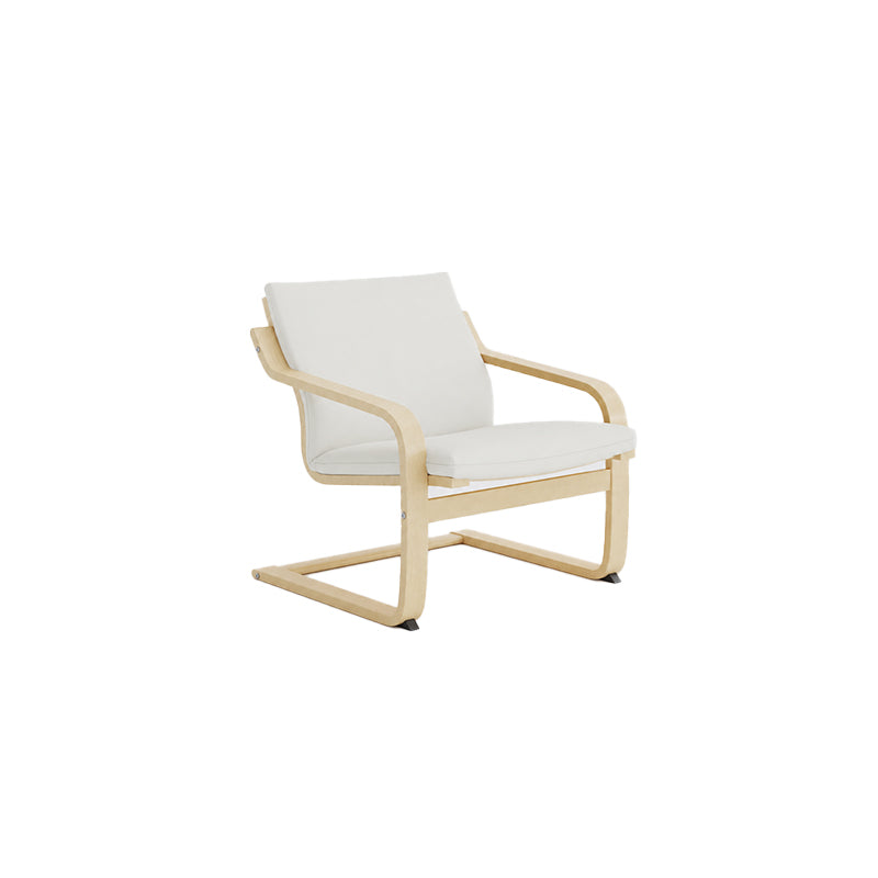 POANG Low-Back Armchair Cover-Canvas Pure white
