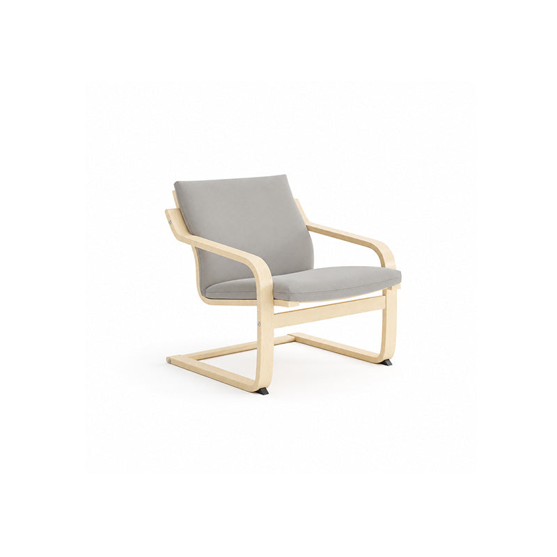 Funda sillón POÄNG respaldo bajo - microfibra oliva