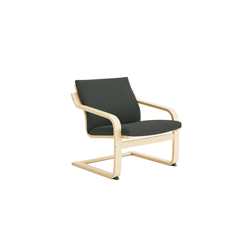 Funda sillón POÄNG respaldo bajo - microfibra oliva