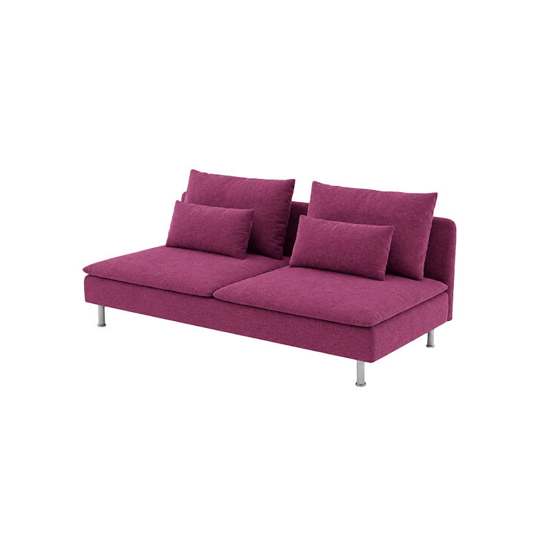 SODERHAMN 3-Seat Section Sofa Cover-Canvas Berry plum