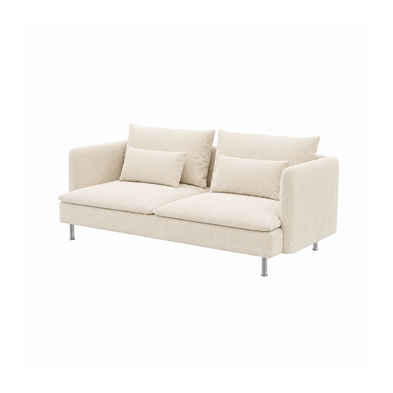SODERHAMN 3-Seat Sofa Cover-Corduroy Cream