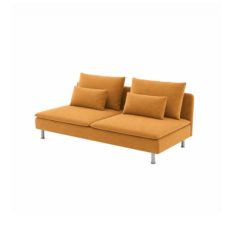 SODERHAMN 3-Seat Section Sofa Cover-Canvas Mango