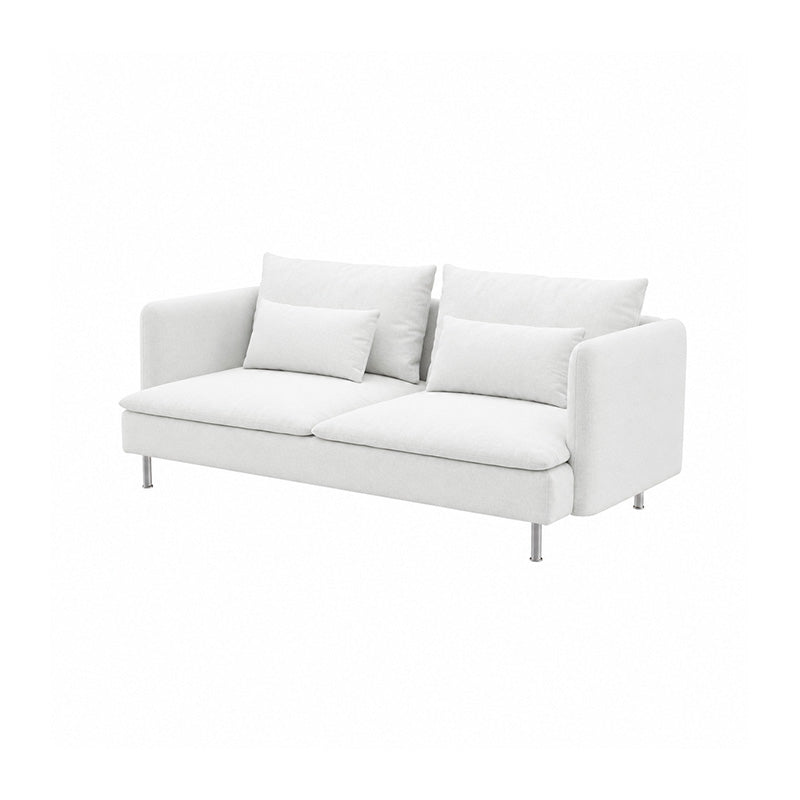 SODERHAMN 3-Seat Sofa Cover-Canvas Pure white