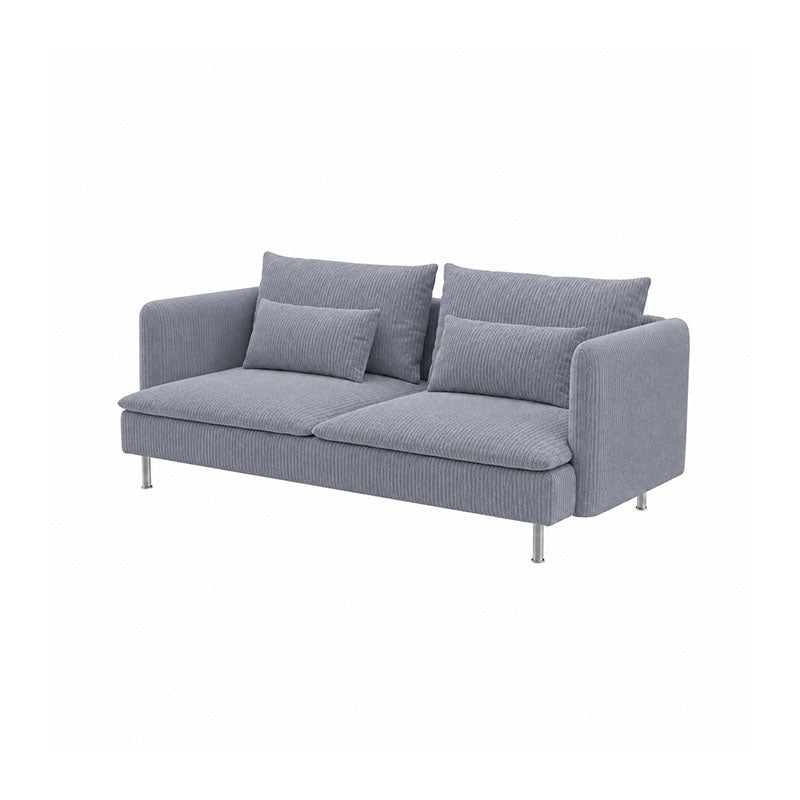 SODERHAMN 3-Seat Sofa Cover-Corduroy Gray