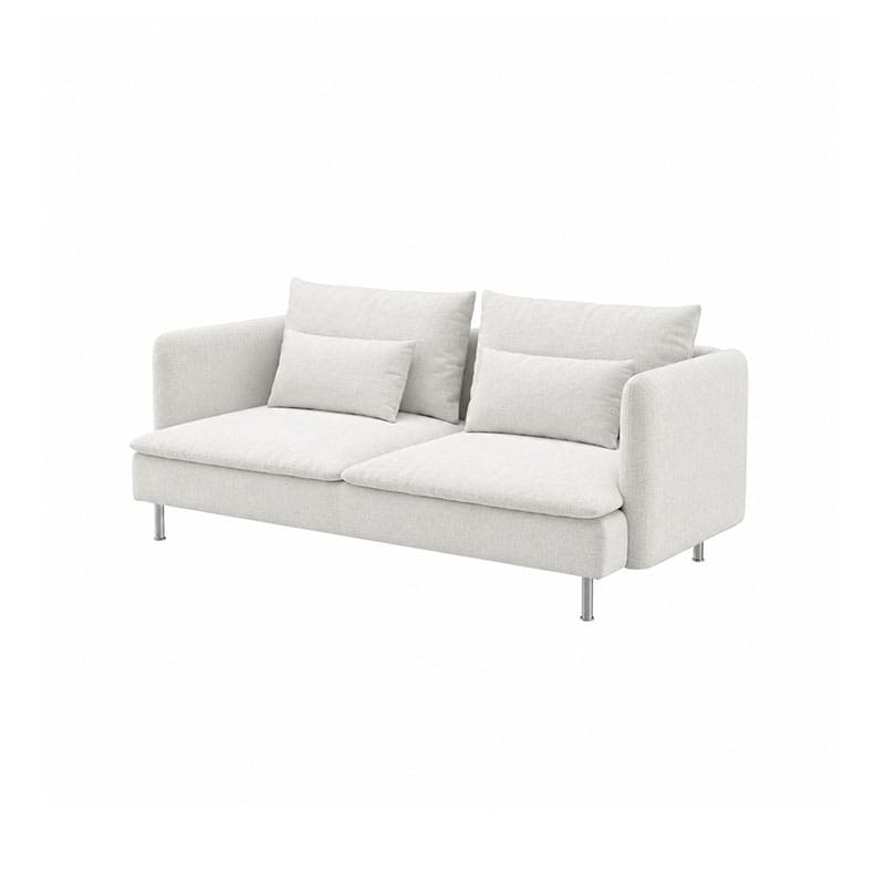 SODERHAMN 3-Seat Sofa Cover-Canvas Ivory
