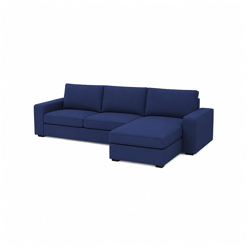 KIVIK 3-Seat Sofa Set with Chaise-Canvas Deep blue