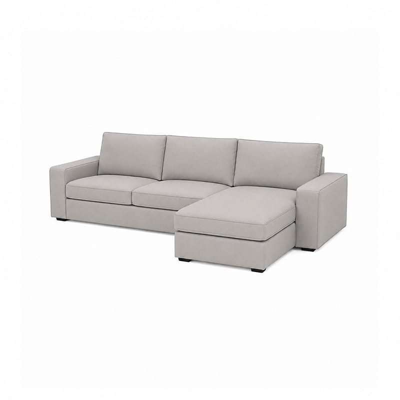 KIVIK 3-Seat Sofa Set with Chaise-Corduroy Mink taupe