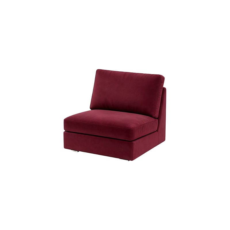 KIVIK 1-Seat Sofa Bed Cover-Canvas Berry plum
