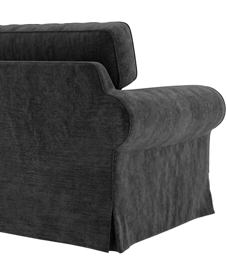 EKTORP Loveseat Cover-Chenille Graphite