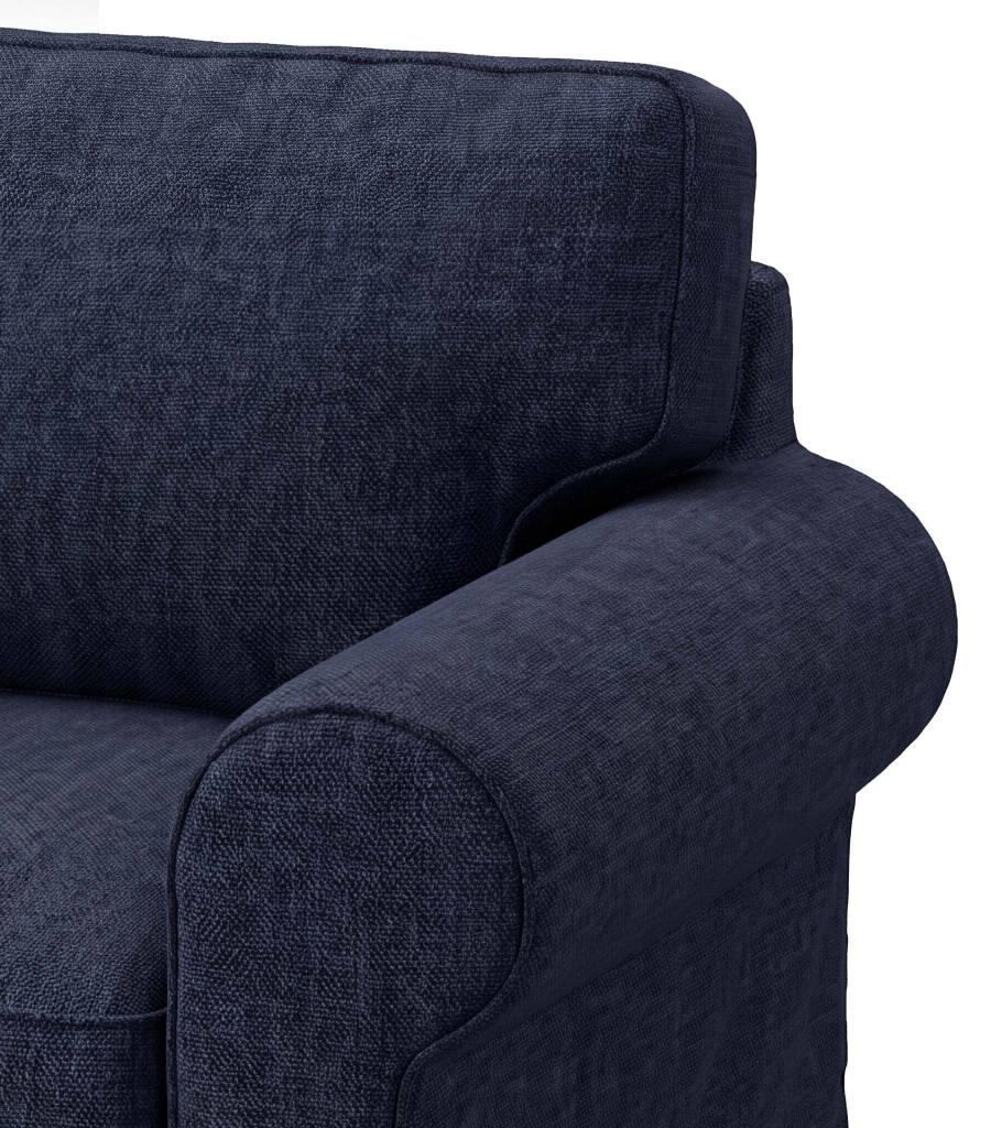 Funda de sofá cama de 2 plazas EKTORP - Chenilla Midnight