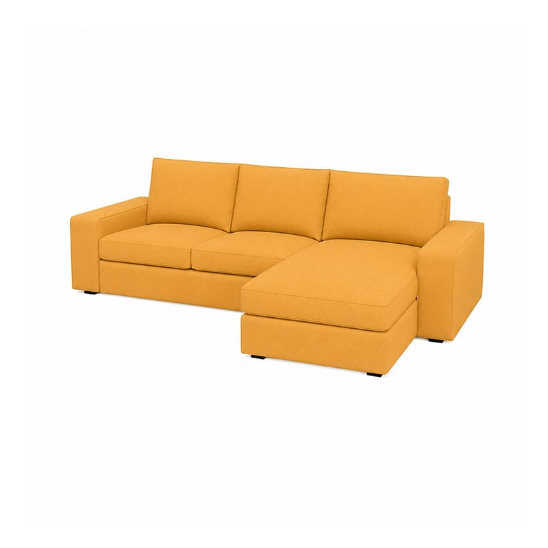 KIVIK 4-Seat Sofa Cover Set with Chaise-Canvas Mango