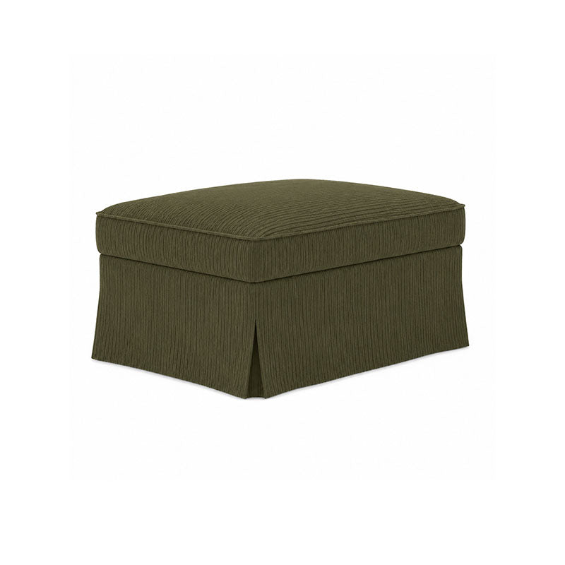 EKTORP Footstool Cover-Corduroy Olive