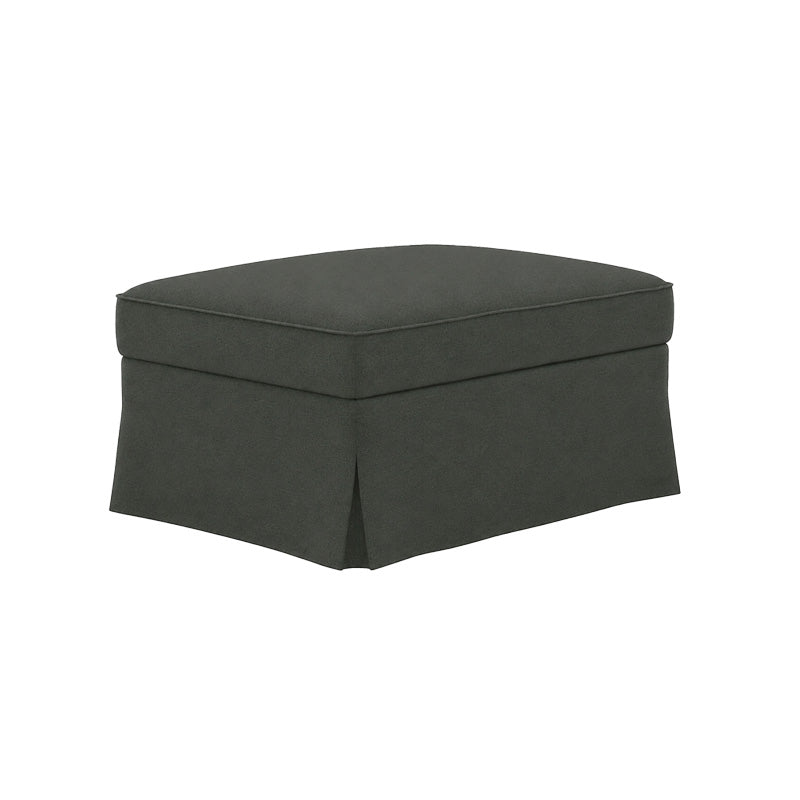 UPPLAND Footstool Cover-Canvas Charcoal