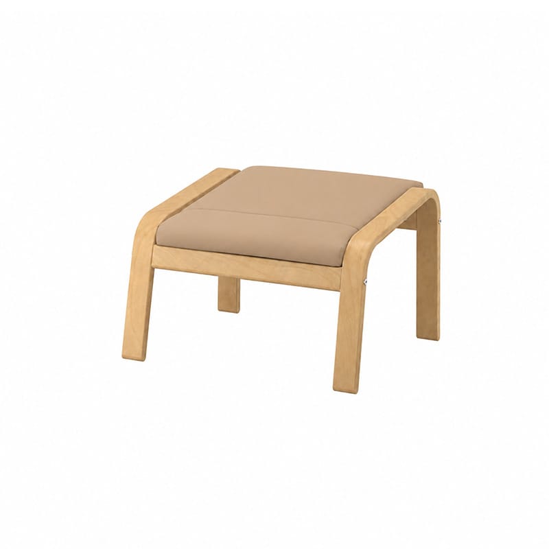 POANG Footstool Cover 1-Canvas Oatmeal