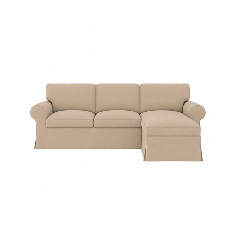 Funda EKTORP sofá 3 plazas con chaise longue - microfibra menta