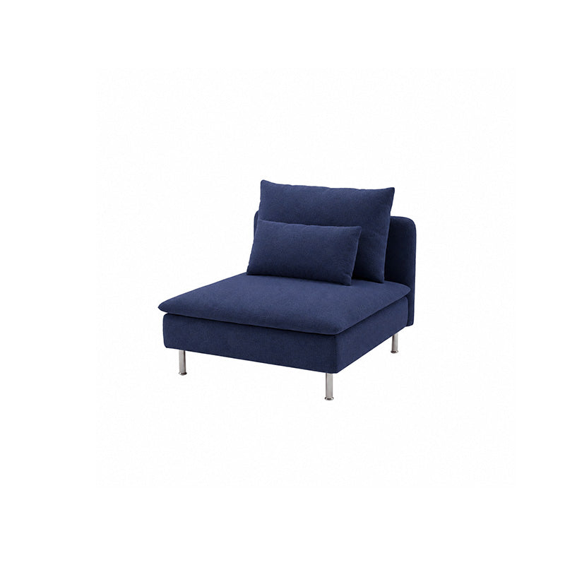 SODERHAMN 1-Seater Section Sofa Cover-Canvas Deep blue