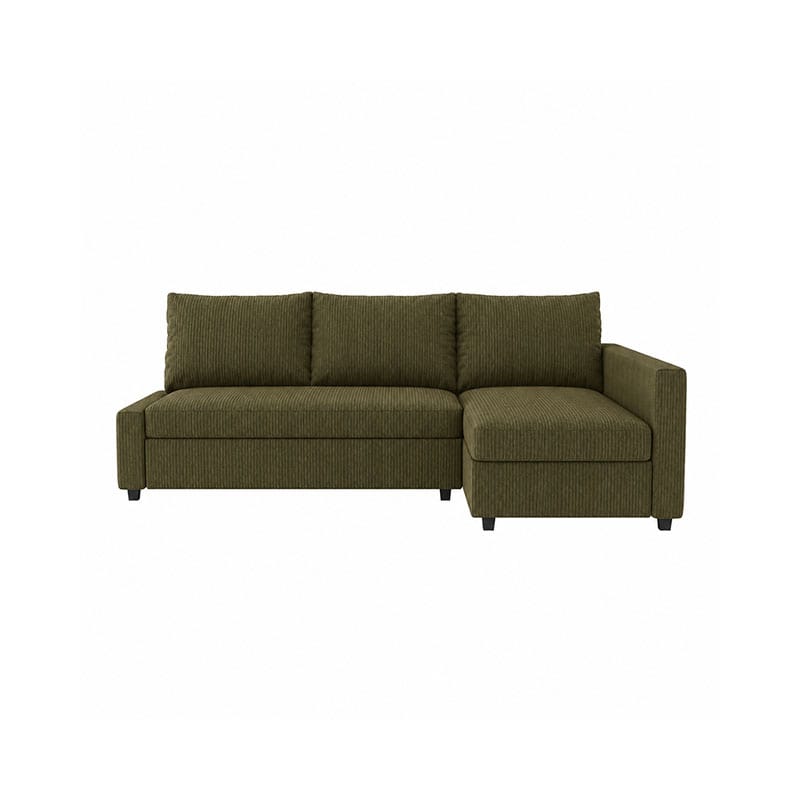 Funda de sofá cama FRIHETEN con chaise longue a la derecha - Microfibra ceniza