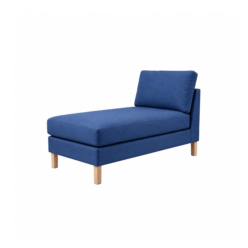 Karlstad Chaise Lounge Cover-Canvas Deep blue