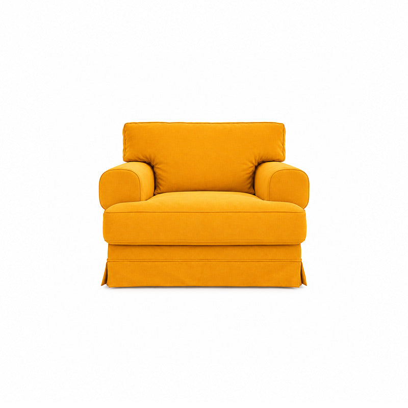Ekeskog Armchair Cover-Structural Weave mango