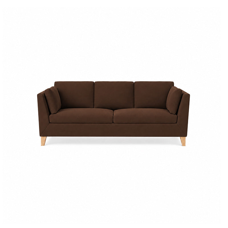 Stockholm 3 Seater Sofa Cover-Chenille Chestnut
