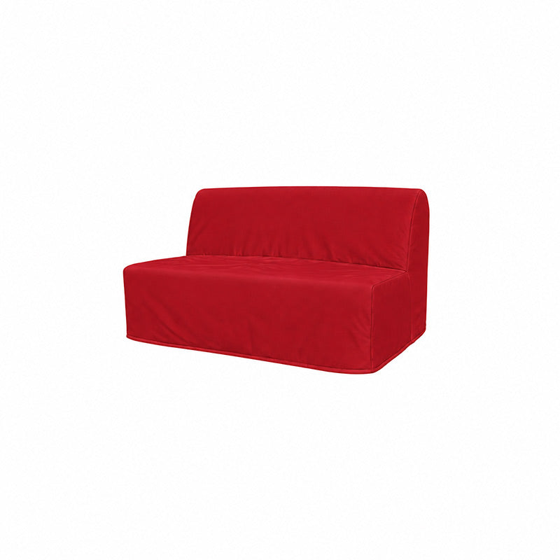 Lycksele 2 Seater Sofa Bed Cover-Structural Weave red